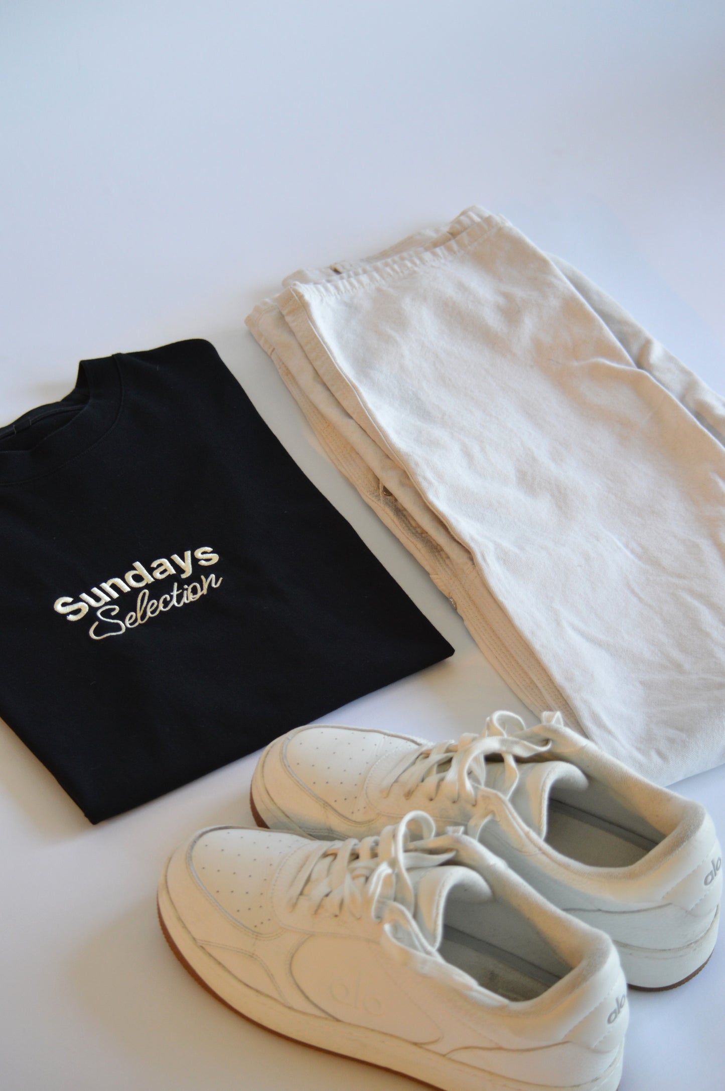 Embroidered Heavyweight Tee | Cream